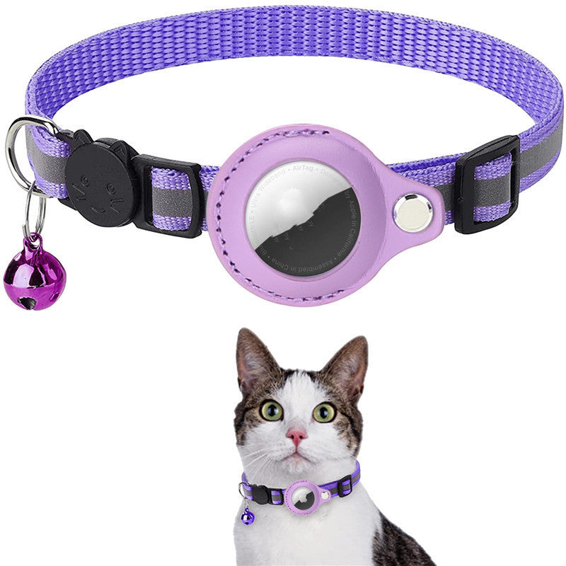 Kitty Airtag Collar With Reflective Strip