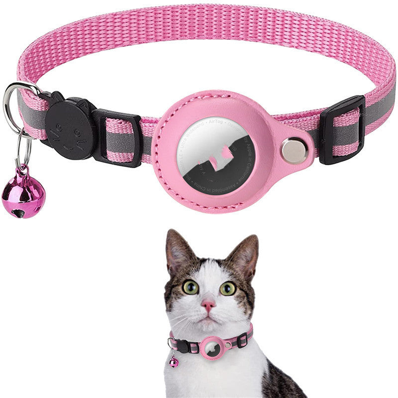 Kitty Airtag Collar With Reflective Strip