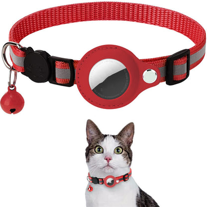 Kitty Airtag Collar With Reflective Strip