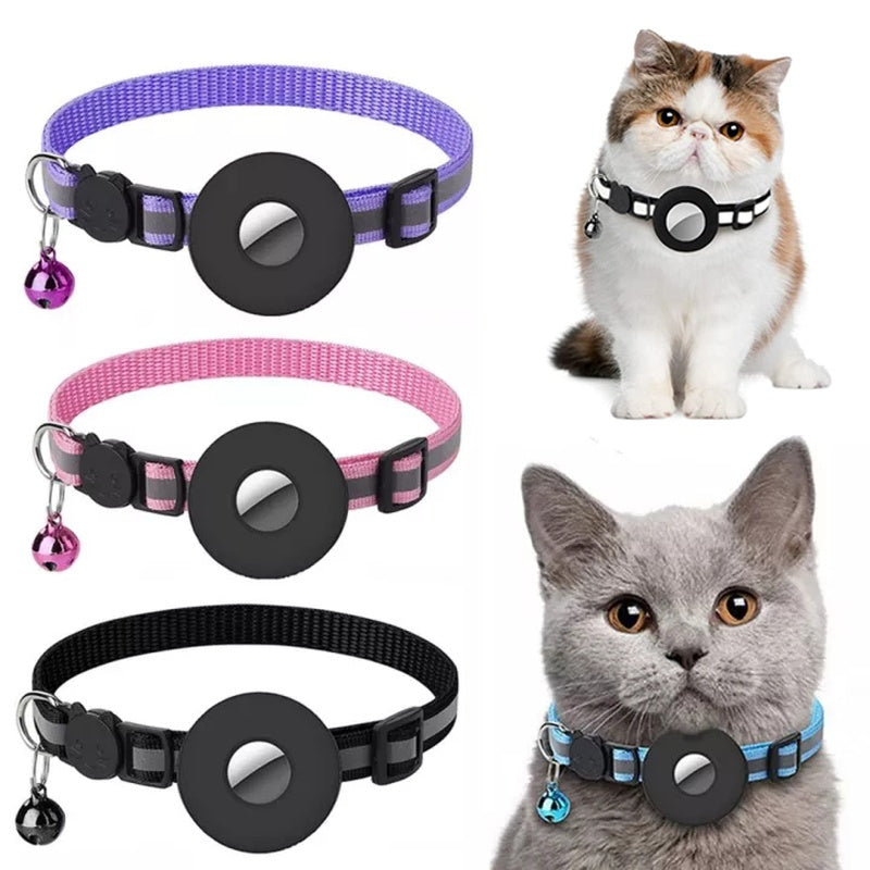 Kitty Airtag Collar With Reflective Strip