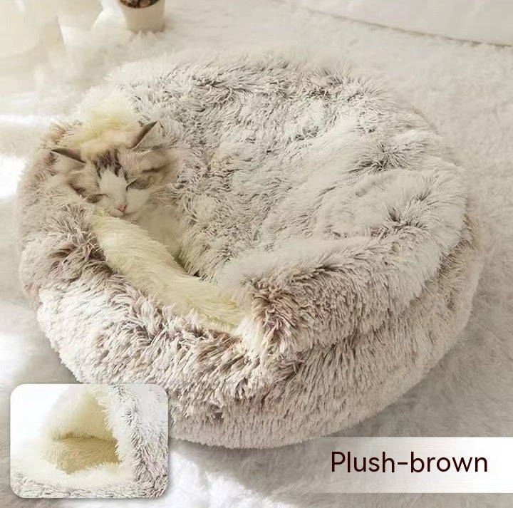 Plush Pet Bed House - Gorgeously Soft And Warm